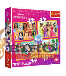 TF Puzzle 4 in 1 -Fairy tale stories / Disney Princess